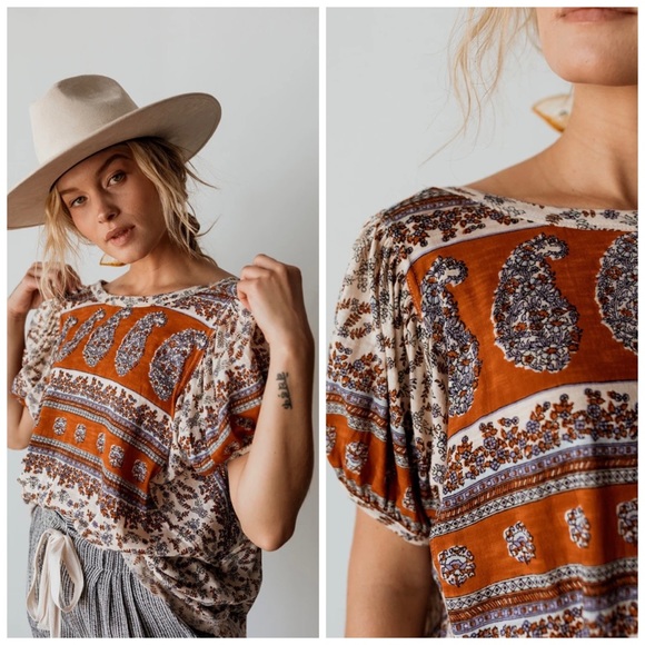 Free People Tops - 🌟HP🌟 Free People Paisley Shirt